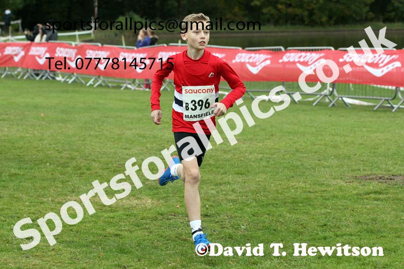 Boys under-13s 2021 National Cross Country Relays, Berry Hill Park, Mansfield. Photo: David T. Hewitson/Sports for All Pics